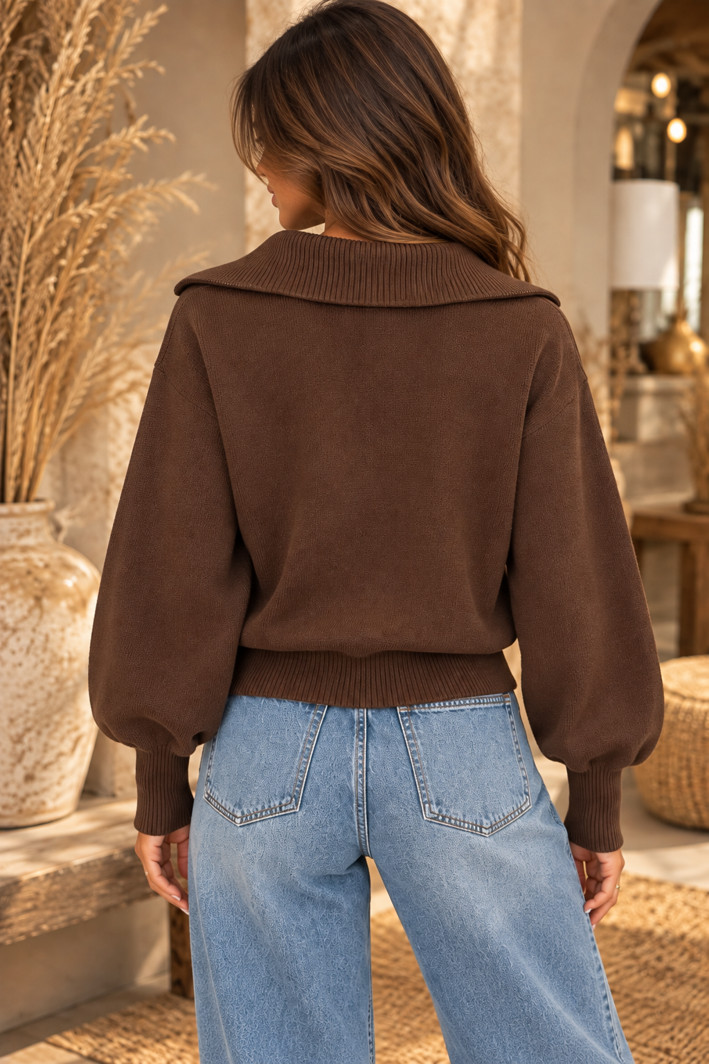 PULL LUCILE - CHOCO