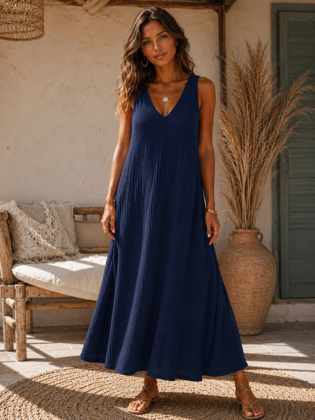 ROBE LISE - BLEU