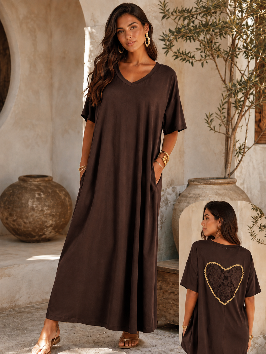 ROBE HEART - CHOCO