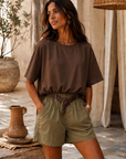 T-SHIRT KYLA - CHOCO