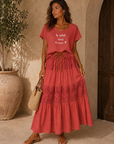 T-SHIRT SUN - TERRACOTA