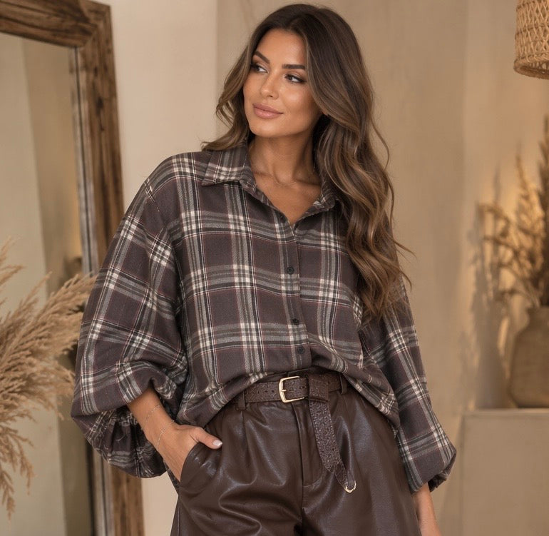 CHEMISE LAURE - CHOCO