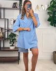 BLAZER ENNA - BLEU