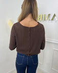 PULL CHARLÈNE - CHOCOLAT