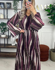 ROBE VICTORIA LONGUE - BORDEAUX