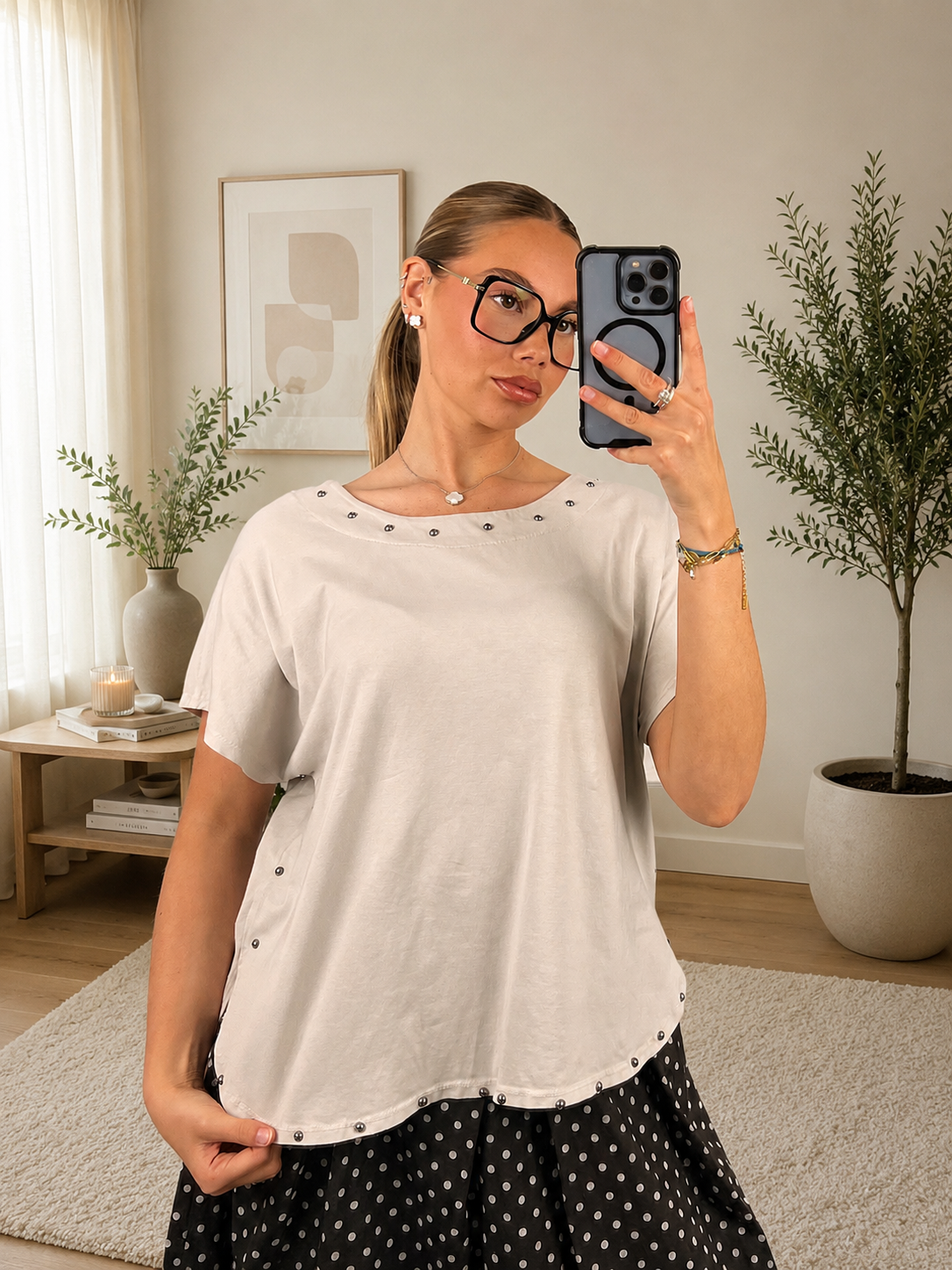 T-SHIRT LYNDA - BEIGE