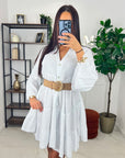 ROBE POLLY - BLANC