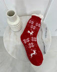 CHAUSSETTES RENNE + FLOCONS ROUGE