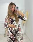 ROBE ELISA - MARRON