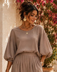 BLOUSE NOMA - TAUPE