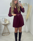 ROBE STELLA - BORDEAUX