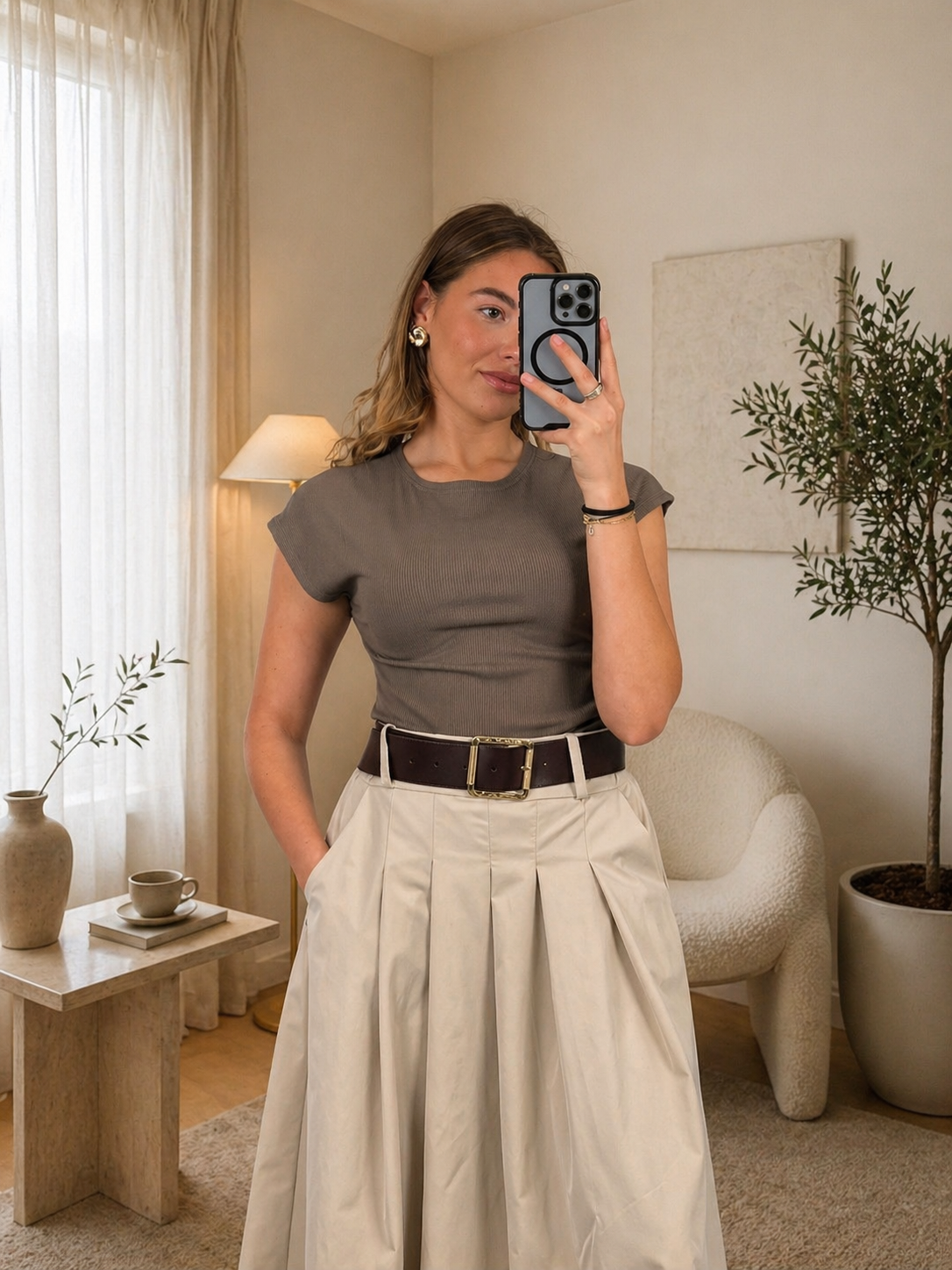 TOP UNI - TAUPE