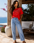 T-SHIRT LYLY - ROUGE