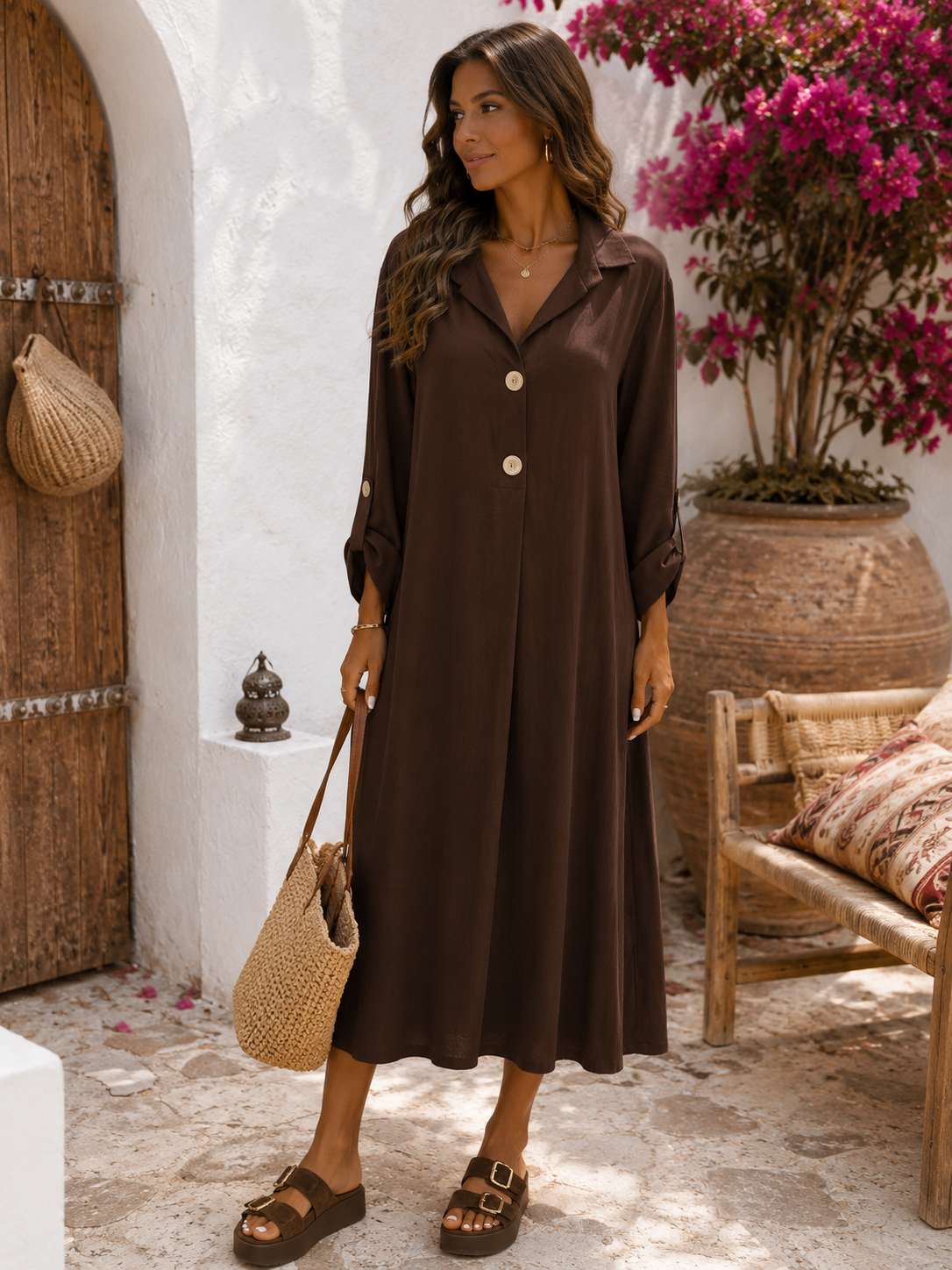 ROBE NISA - CHOCO