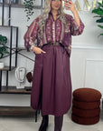 CHEMISE LISE - BORDEAUX