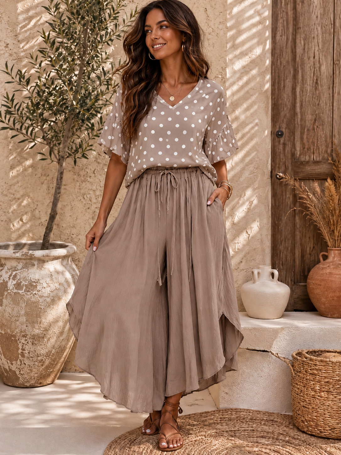 PANTALON DANA - TAUPE