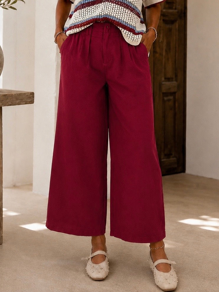 PANTALON LANA - CERISE