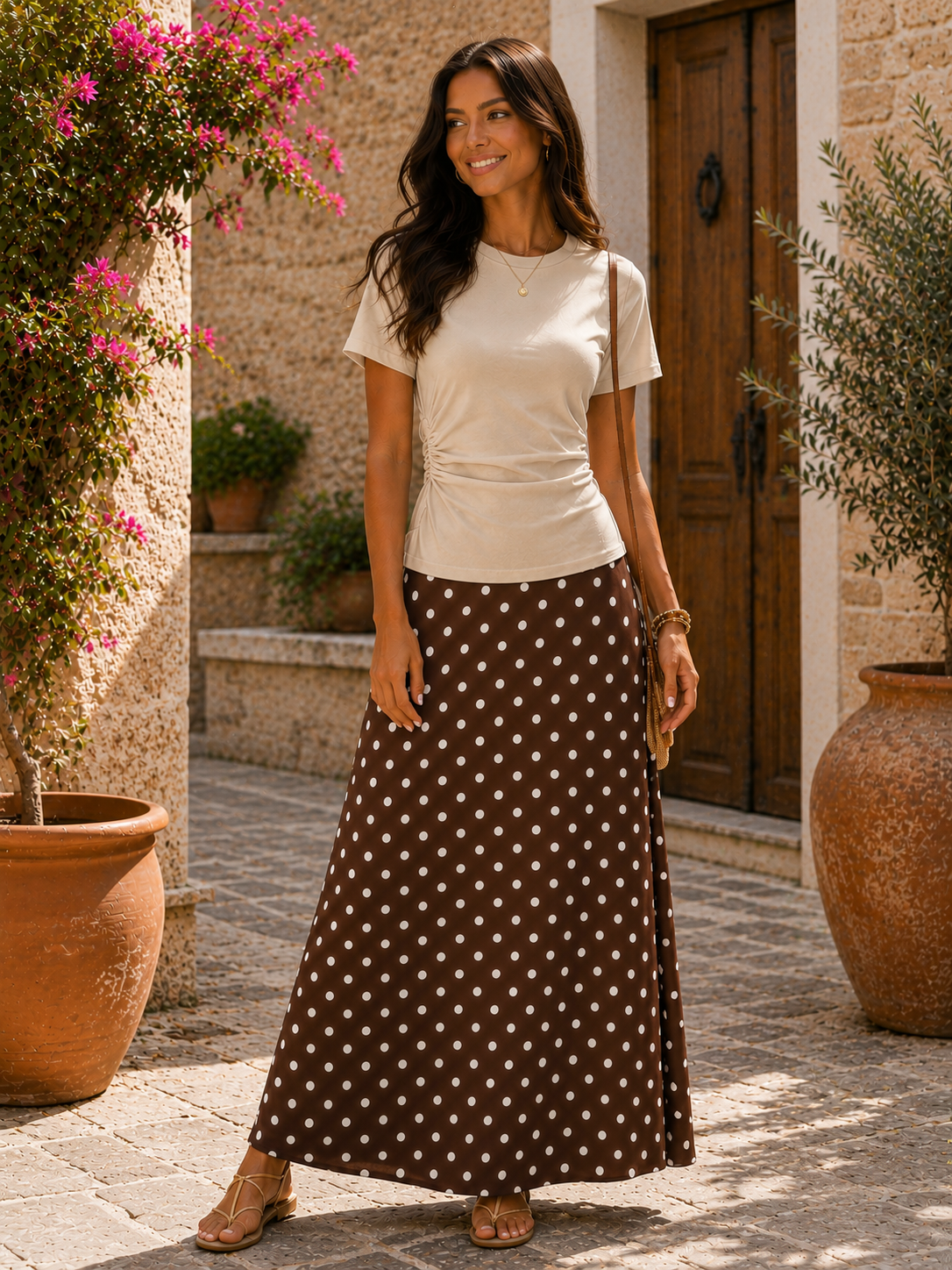 TOP BISIA - BEIGE