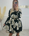 ROBE FLOWERS - KAKI