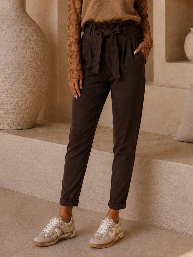 PANTALON MAISSA - CHOCO