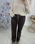 PANTALON ELINA - CHOCO