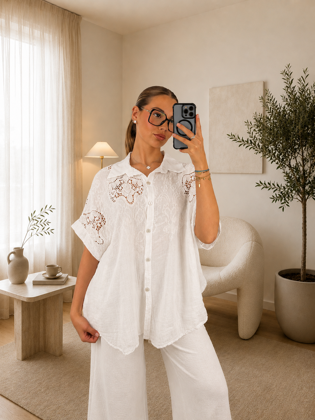 CHEMISE JUSTINE - BLANC