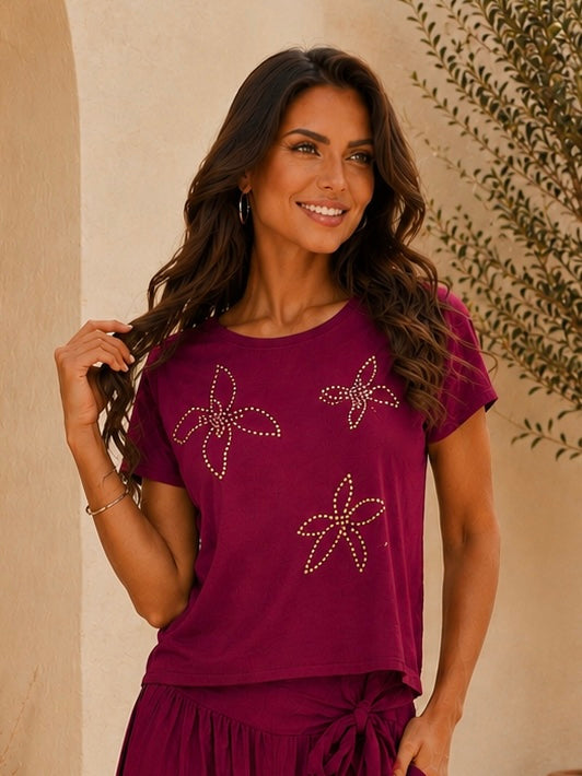 T-SHIRT LYS - CERISE