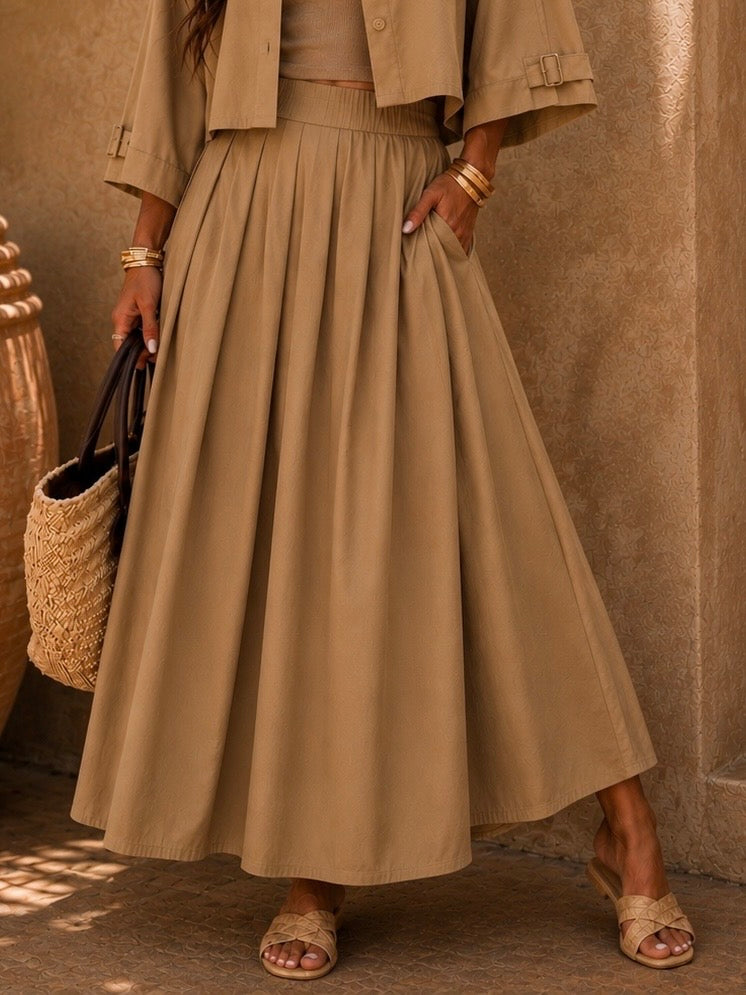 JUPE LOUISE - BEIGE
