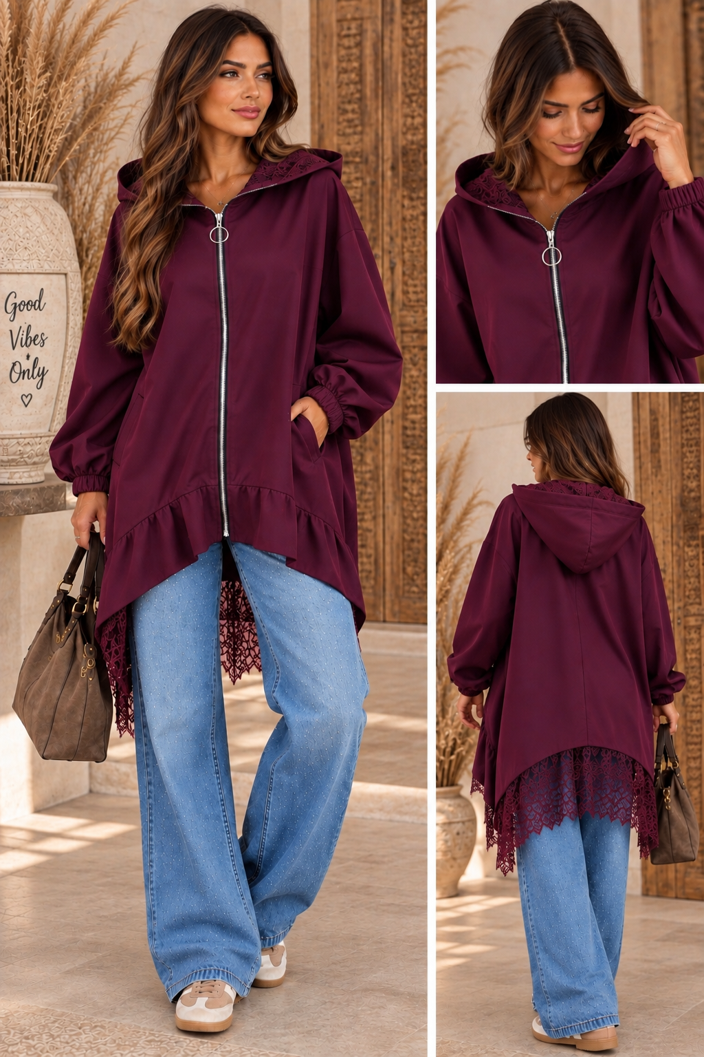 PARKA DINA - CERISE