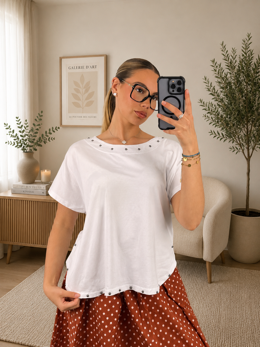 T-SHIRT LYNDA - BLANC