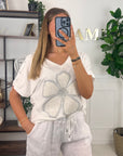 PANTALON LIN - BLANC