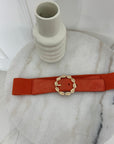 CEINTURE FLORE - ORANGE