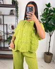 CHEMISE CYANA - VERT