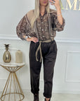 CHEMISE LISE - CHOCOLAT
