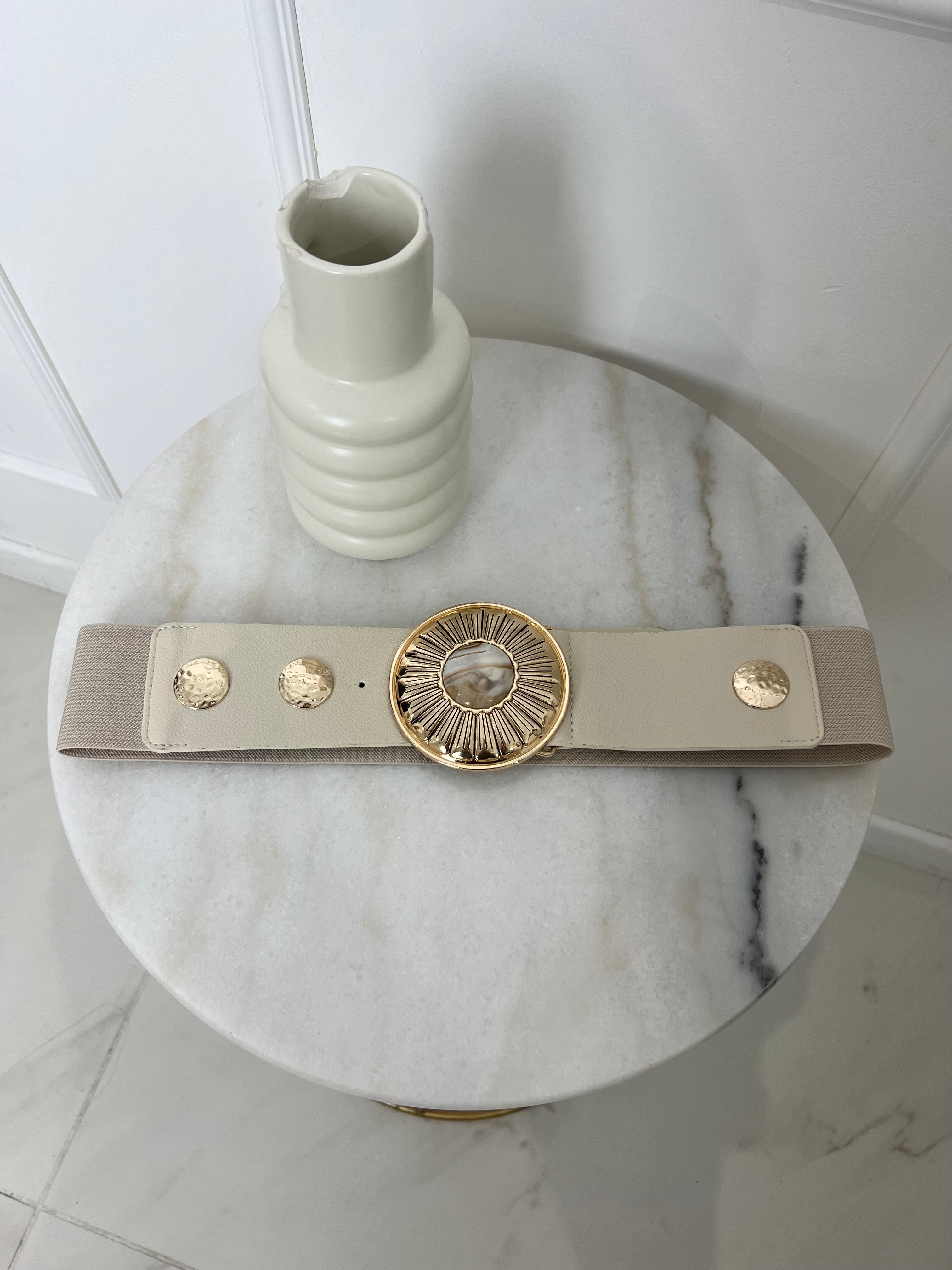 CEINTURE COQUILLAGE - BEIGE