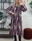 ROBE VICTORIA LONGUE - BORDEAUX