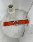 CEINTURE FLORE - ORANGE