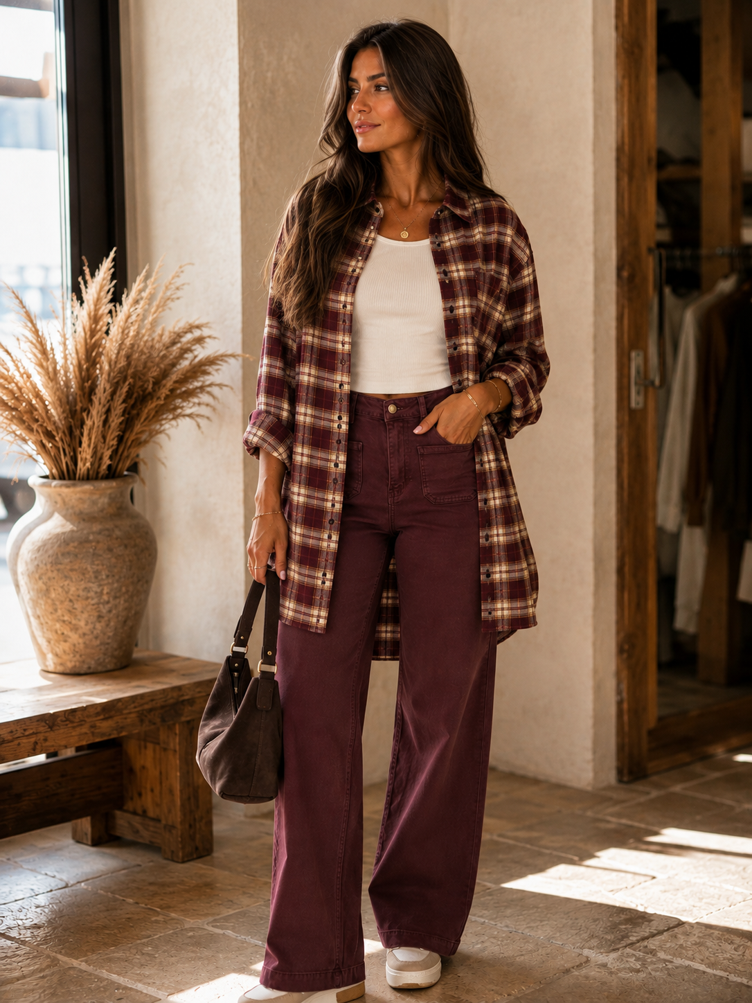 CHEMISE ZOÉ - CERISE