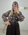 CHEMISE LIVIA - CHOCOLAT