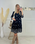 ROBE ÉLINE - BLEU MARINE