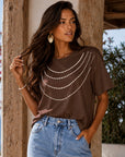 T-SHIRT LYLY - CHOCO