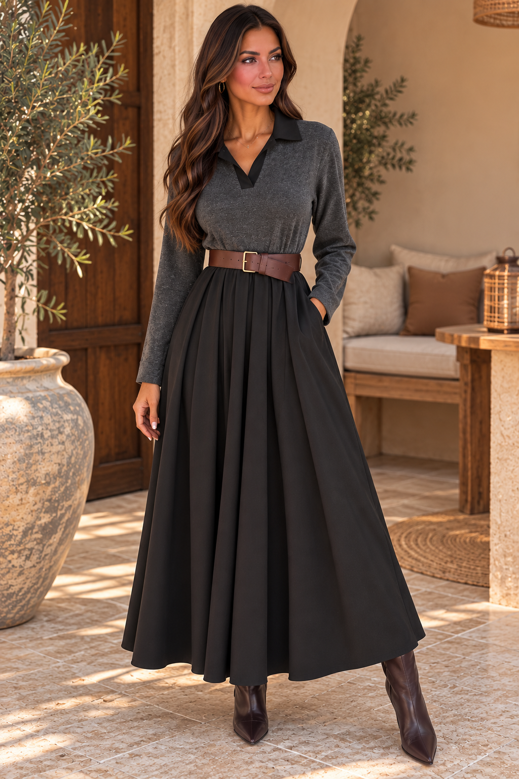 ROBE DIANE - NOIR