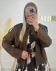 VESTE CLARISSA - CHOCOLAT