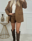 SHORTS LOU - CAMEL