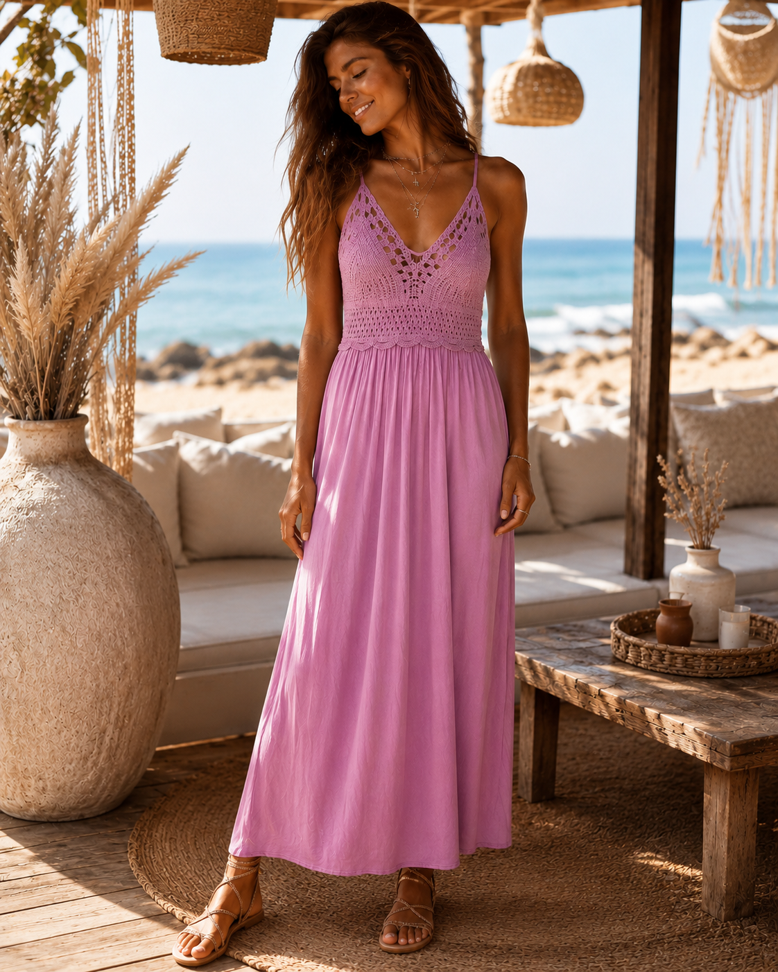 ROBE LYLOU - ROSE