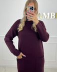ROBE NINON - BORDEAUX
