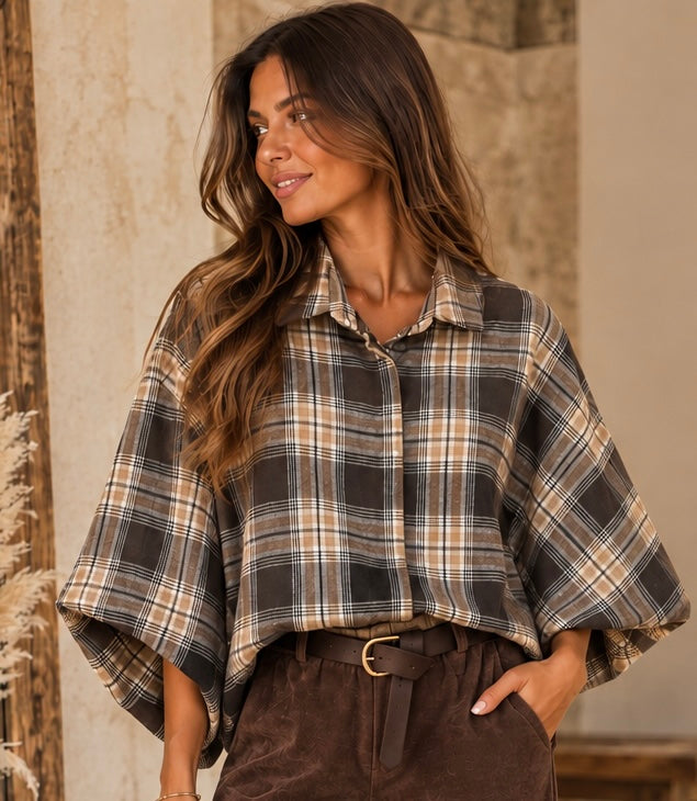 CHEMISE KATE - CHOCO
