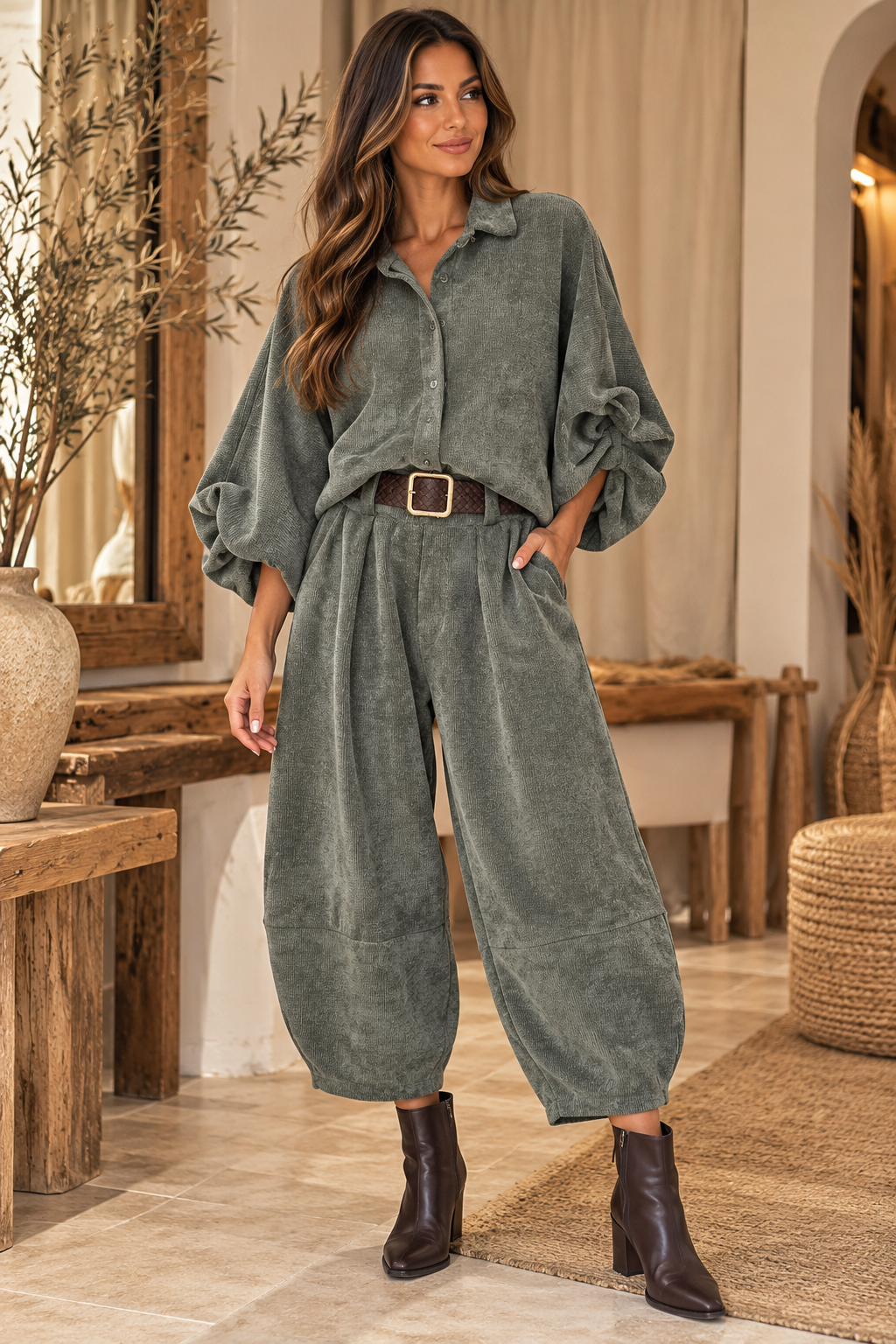 CHEMISE ROMY - KAKI